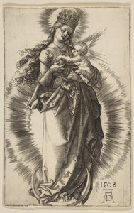 星冠を持つ三日月の聖母、1508年。 作： Albrecht Dürer