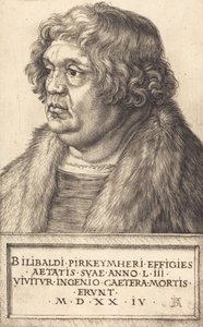 ウィリバルド・ピルクハイマー、1524年。 作： Albrecht Dürer