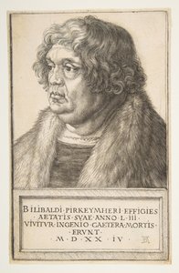 ウィリバルドピルクハイマー、1524年。 作： Albrecht Dürer
