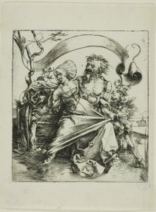 死に襲われた若い女 (ラヴィッシャー) 作： Albrecht Dürer