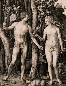 アダムとイブ 作： Albrecht Dürer