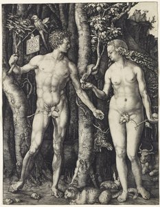 アダムとイブ 作： Albrecht Dürer