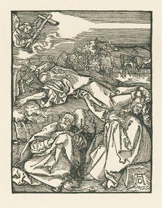 園の苦悩 - オリーブ山のキリスト》1508-09年頃（木版画） 作： アルブレヒト・デューラーまたはデューラー