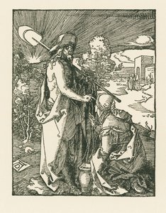 マグダラのマリアに現れるキリスト - Noli Me Tangere, c.1510 (木版画) 作： アルブレヒト・デューラーまたはデューラー