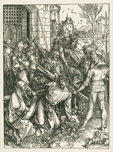 十字架を負うキリスト 1498-99年頃 （木版画） 作： アルブレヒト・デューラーまたはデューラー