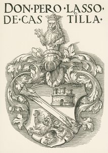 ドン・ペドロ・ラッソ・デ・カスティージャの紋章、1530年頃（木版画） 作： アルブレヒト・デューラーまたはデューラー