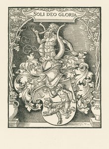 ヨハン・チェルテの紋章、1518年頃（木版画） 作： アルブレヒト・デューラーまたはデューラー