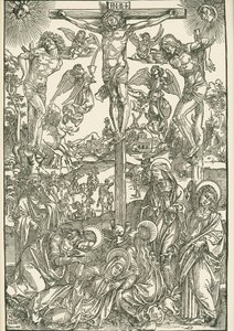 磔刑（大カルヴァリ）、1496-00年頃（木版画） 作： アルブレヒト・デューラーまたはデューラー