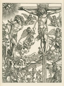磔刑（大カルヴァリ）、1496-00年頃（木版画） 作： アルブレヒト・デューラーまたはデューラー