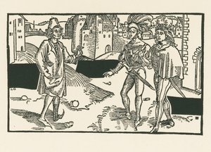 ダヴス、パンフィルス、カリヌス、1492-93年頃（木版画） 作： アルブレヒト・デューラーまたはデューラー