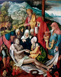 アルブレヒト・デューラー（1471-1528）の Deposition Painting 1500年頃の薄さ。151x121 cm ミュンヘン、アルテ・ピナコテーク