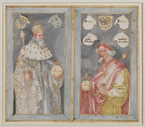 皇帝シャルルマーニュとジギスムント、1507年-1510年頃 作： Albrecht Dürer