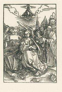 5人の天使と聖家族 1503-04年頃（木版画） 作： アルブレヒト・デューラーまたはデューラー