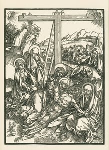 キリストへの哀歌 1500年頃（木版画） 作： アルブレヒト・デューラーまたはデューラー