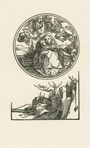 円陣の聖母 1514年頃（木版画） 作： アルブレヒト・デューラーまたはデューラー