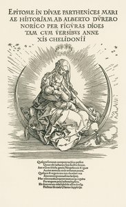 栄光の幼子と聖母マリア 1511年頃（木版画） 作： アルブレヒト・デューラーまたはデューラー