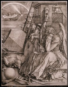 メランコリア、1513 作： Albrecht Dürer