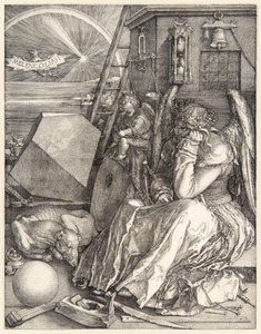 AlbrechtDürer（1471-1528）によるMelencolia Iの1514年に完成した3つのマスター彫刻。 作： Albrecht Dürer