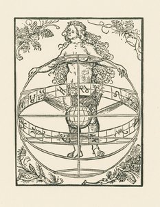 十二支を持つ裸婦 1502-03年頃（木版画） 作： アルブレヒト・デューラーまたはデューラー