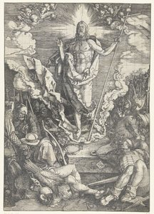 大いなる受難」シリーズより「復活 作： Albrecht Dürer or Duerer