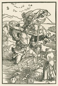聖クリストファー 1503-04年頃（木版画） 作： アルブレヒト・デューラーまたはデューラー