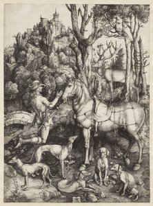 聖ユースタス、1501年頃 作： Albrecht Dürer