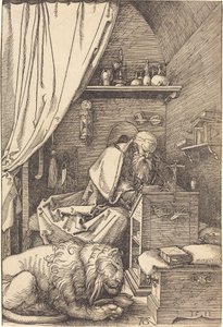 独房の聖ヒエロニムス 作： Albrecht Dürer
