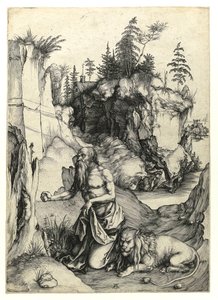 懺悔する聖人ジェローム 1497年頃（ビュランの版画 作： Albrecht Dürer