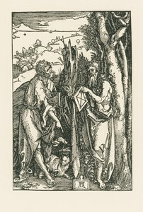 洗礼者聖ヨハネと聖オノプリウス、1503-04年頃（木版画） 作： アルブレヒト・デューラーまたはデューラー