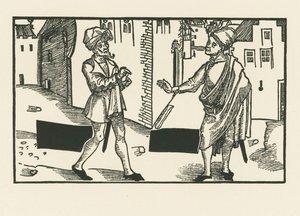 サンニオとシルス、1492-93年頃（木版画） 作： アルブレヒト・デューラーまたはデューラー