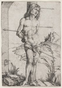 コラムの聖セバスティアン 作： Albrecht Dürer