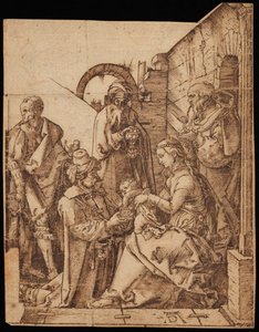 魔術師の崇拝 作： Albrecht Dürer