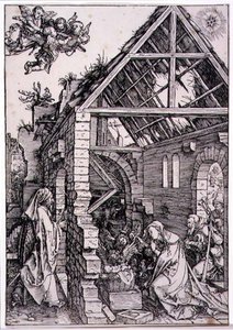 羊飼いの賛美」（木版画） 作： Albrecht Dürer