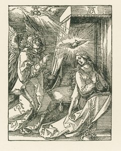 受胎告知 1510年頃（木版画） 作： アルブレヒト・デューラーまたはデューラー