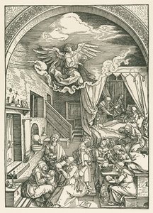 聖母の誕生 1503年頃（木版画） 作： アルブレヒト・デューラーまたはデューラー