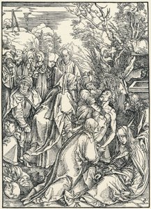 大受難曲より「埋葬」（1496-97年頃）（木版画 作： Albrecht Dürer