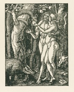 人間の堕落 1510年頃（木版画） 作： アルブレヒト・デューラーまたはデューラー