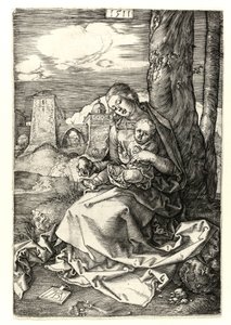 梨を持ったマドンナ 作： Albrecht Dürer