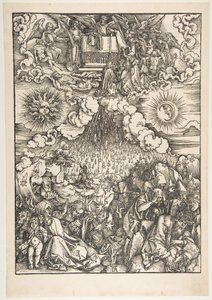 第五、第六の封印の開放、黙示録より 作： Albrecht Dürer