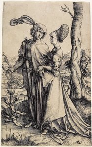 プロムナード、1496年頃 作： Albrecht Dürer
