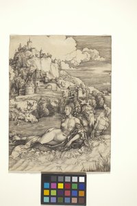 海の怪物 (Meerwunder) (敷紙に彫刻) 作： Albrecht Dürer
