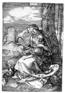 梨の聖母子 作： Albrecht Dürer