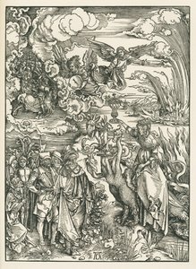 バビロンの大淫婦聖ヨハネの黙示録、1496-97年頃（木版画） 作： アルブレヒト・デューラーまたはデューラー