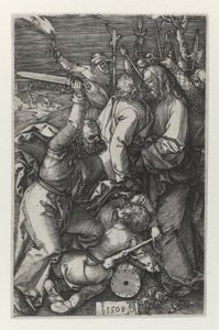キリストの逮捕。 1508 作： Albrecht Dürer