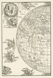 ヨハネス・スタビウス世界地図 作： アルブレヒト・デューラーまたはデューラー