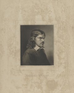 フリードリッヒ・リュッカートの肖像 1788-1866、1840 年代。 作： Albrecht Fürchtegott Schultheiss