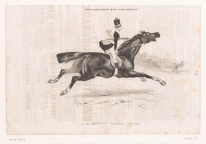 Jongeman op galopperend paard しもべを持っていて、彼と一緒にいない..！ (オブジェクトのタイトル) Kleine Geneugten van Het Paardrijden (シリーズタイトル) 乗馬の小さな喜び (オブジェクトのシリーズ タイトル)