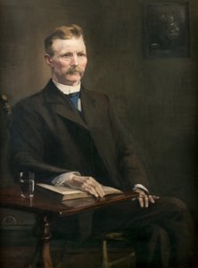 Robert Stirton, JP (1849-1917) (キャンバスに油彩) 作： Alec Grieve