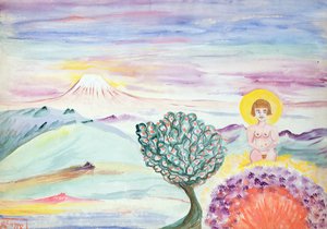 無題、1920年頃（紙に水彩） 作： Aleister Crowley