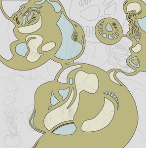 流動的な有機的な形態 作： 